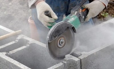 brick cutting silica