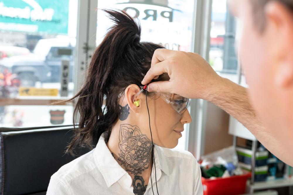 Ear Fit Being Attached