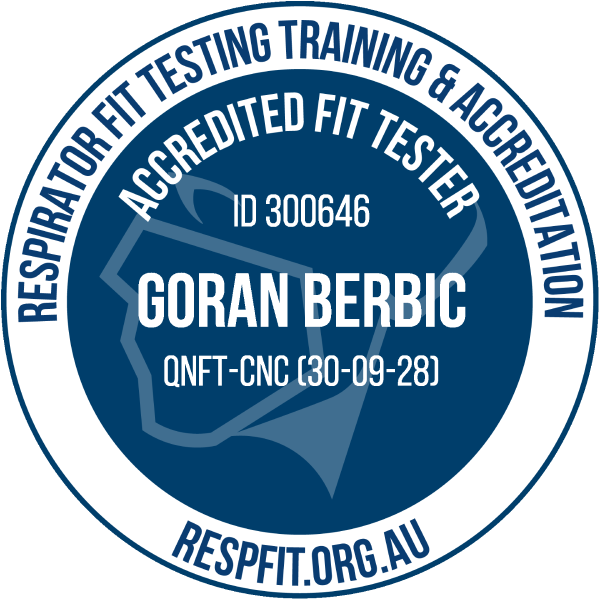 Accredited Respirator Fit Tester Goran Berbic